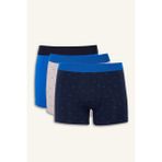 Defacto G4673AXBE103 Mavi Regular Fit Baskılı 3'lü Boxer
