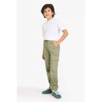 Defacto G6424a8kh202 Haki Kargo Jogger Gabardin Pantolon Erkek Çocuk