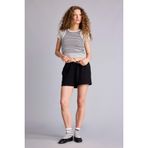 DeFacto G7956AX26HS Siyah-BK81 Kadın Standart Fit Sweatshirt Kumaşı Şort