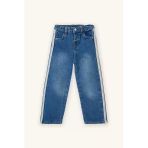 Defacto G8158a5nm28 Mavi Şeritli Culotte Jean Pantolon Kız Bebek