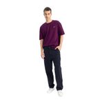 DeFacto Gabardin Pantolon Baggy Fit Bol Rahat Kesim Cepli Düz Paça, 32/32, B4762AX24SP, Lacivert-NV239, Kadın