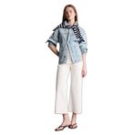 DeFacto Geniş Cepli Jean Ceket, XL, H1729AX26SM, Mavi-NM28, Kadın