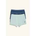 Defacto H0703a8ın103 İndigo Baskılı Penye 3'Lü Boxer Erkek Çocuk