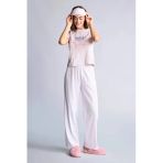 Defacto H2022axpn425 Pembe %100 Pamuk Erkek Bebek Pijama Takımı Desenli Uzun Kollu Üst Beli Lastikli Uzun Alt