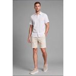 DeFacto H5964AX26SM Ekru-ER105 Regular Fit Ekru Bermuda Erkek Şort