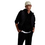 DeFacto Hafif Şişme Yelek Su İtici Slim Fit Dar Kesim Kapüşonlu Fermuarlı Cepli Mevsimlik Siyah XXL