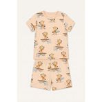 DeFacto Hayvan Baskılı 2li Somon Pijama Takımı Erkek Bebek H8212A526HS