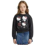 Defacto Hello Kitty Overshirt Fit Bisiklet Yaka Sweatshirt Kız Çocuk, 13-14 Yaş, G3239A825WN, Antrasit-AR154, kız-çocuk, 13/14 Yaş (164cm)