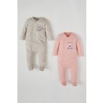 Defacto I8676A6-18SM-BG33 Bej Kız Çocuk Çocuk Şapka