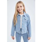 DeFacto J9801A619SPBE394 Jean Kız Çocuk Ceket