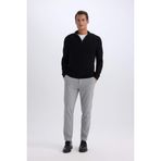 DeFacto Jogger Düz Paça Her Yöne Esneyen Yazlık Kumaş Pantolon, 32/32, B7520AX25SP, Gri-GR377, Erkek
