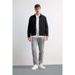DeFacto Jogger Fit Beli Bağcıklı Lastikli Esnek Kumaş Cepli Duble Paça Pantolon, 28, Y2651AZ25AU, Gri-GR210, Erkek