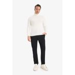 DeFacto Jogger Fit Beli Bağcıklı Lastikli Esnek Kumaş Cepli Duble Paça Pantolon, 28, Y2651AZ25AU, Siyah-BK27, Erkek
