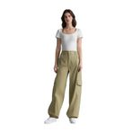 DeFacto Jogger Pantolon Gabardin Kumaş Normal Bel Basıc Kargo Cepli, 32, B0454AX24SP, Haki-KH461, Kadın