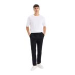 DeFacto Jogger Pantolon Penye Beli Bağcıklı Cepli Siyah W34 x L34
