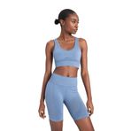 DeFacto Kadın DeFactoFit Biker Beli Saran Seamless Sporcu Tayt, Mavi, XS