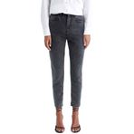DeFacto Kadın Mom Fit Jean Pantolon, Siyah , 32 Pantolon