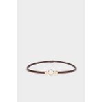 DeFacto Kadın Oval Toka Suni Deri Klasik Kemer G7077AXNS - 100 cm - Kahve-BN66