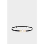 DeFacto Kadın Oval Toka Suni Deri Klasik Kemer G7077AXNS - 90 cm - Siyah-BK27
