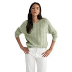 DeFacto Kadın Regular Fit Bisiklet Yaka Kazak, Yeşil, XS Kazak