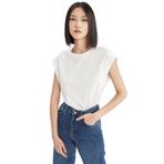 DeFacto Kadın Regular Fit Bisiklet Yaka Kısa Kollu Pamuklu Tişört, Ekru , XXL T-shirt