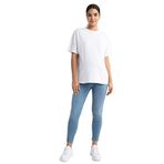 DeFacto Kadın Skinny Fit Uzun Hamile Pantolon, Açık Mavi, 36