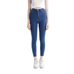 DeFacto Kadın Super Skinny Jegging Fit Yüksek Bel Jean Pantolon, Mavi , 34 Pantolon