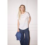 DeFacto Kadın T-shirt G3285AX/WT32 OFF WHITE