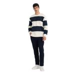 DeFacto Kanvas Pantolon Tailored Fit Duble Paça Lacivert, 28, Y2651AZ26SP, Lacivert-NV64, Erkek