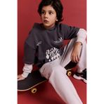 DeFacto Kapüşonlu Baskılı İçi Yumuşak Tüylü Sweatshirt Erkek Çocuk, 8-9 Yaş, G5558A825CW, Antrasit-AR58, erkek-çocuk