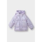 Defacto Kapüşonlu Fermuarlı Çıtçıtlı Şişme Lila Kız Bebek Mont E7985a5/pr247 Lila