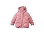 DeFacto Kapüşonlu Fermuarlı Kapitoneli Şişme Mont Kız Bebek, 18-24 AY, Kapitoneli Şişme Mont, ROSE, baby-girls