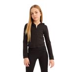 DeFacto Kapüşonlu İçi Yumuşak Tüylü Fermuarlı Sweatshirt Kız Çocuk, 8-9 Yaş, D9788A825SP, Siyah-BK81, kız-çocuk