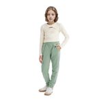 DeFacto Kargo Cepli Beli Paçası Lastikli Jogger Eşofman Altı Kız Çocuk, 8-9 Yaş, D2872A824WN, Yeşil-GN1125, Kız çocuk