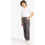 DeFacto Kargo Jogger Gabardin Pantolon Erkek Çocuk G6424A826SP - Antrasit-AR126 - 5 - 6 Yaş