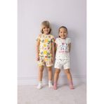 DeFacto Kız Bebek 101 Dalmatians Pamuklu Pijama Takımı, 6-9 AY, E4616A525SM, Beyaz-WT47, kız-bebek
