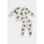 Defacto Kız Bebek 2li Takım Disney Lilo & Stitch Bisiklet Yaka Sweatshirt Beli Lastikli Eşofman Altı D6704a524wnbg744 Bej