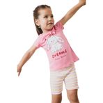 DeFacto Kız Bebek Baskılı Pijama Takımı, 6-9 AY, E4646A525SM, Pembe-PN164, kız-bebek