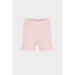 DeFacto Kız Bebek Beli Lastikli Fitilli Kaşkorse Şort E8247A525SM - Pembe-PN364 - 9 - 12 Ay