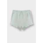 DeFacto Kız Bebek Beli Lastikli Pike Şort C1454A525SM - Yeşil-GN1114 - Dropsuz - 12 - 18 Ay