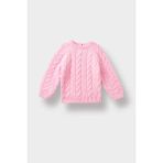 DeFacto Kız Bebek Bisiklet Yaka Saç Örgülü Triko Kazak D0354A525AU - Pembe-PN633 - 4 - 5 Yaş