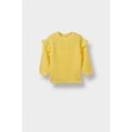 DeFacto Kız Bebek Bisiklet Yaka Triko Kazak F2627A525WN - Sarı-YL118 - 4 - 5 Yaş