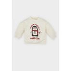 DeFacto Kız Bebek Bisiklet Yaka Yılbaşı Temalı İçi Yumuşak Tüylü Sweatshirt D6229A524WN