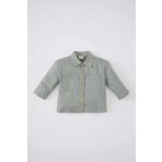 Defacto Kız Bebek Cepli Gabardin Uzun Kollu Gömlek B9654a524spgn1102