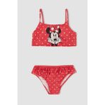 DeFacto Kız Bebek Disney Mickey & Minnie Bikini Takım W8229A222SM - Kırmızı-RD227 - 2 - 2,5 Yaş