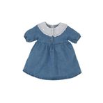 DeFacto Kız Bebek Kısa Kollu Jean Elbise Mavi 5/6 Yaş