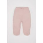 Defacto Kız Bebek Patikli Beli Lastikli Basic Düz Triko Pantolon C9758A524WNPR345