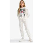 DeFacto Kız Çocuk 2'li Takım Baskılı Sweatshirt Eşofman Altı E6416A825AU - Ekru-ER105 - Dropsuz - 7 - 8 Yaş