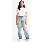 DeFacto Kız Çocuk 90's Wide Leg Geniş Paça Okul Jean Pantolon F7540A825AU - Mavi-NM39 - 8 - 9 Yaş