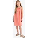 DeFacto Kız Çocuk A Kesim Pamuklu Askılı Yazlık Elbise E5808A825HS - Pembe-PN3 - 5 - 6 Yaş